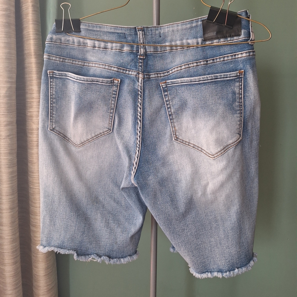 Womens !it jeans Helena High Rise Long Rider Shorts. Sz 12. - Picture 2 of 7